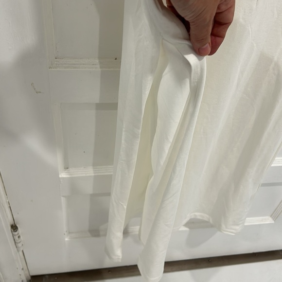 The Frankie Shop Maya Cotton-jersey Maxi T-shirt Dress in White - Size Small - Picture 9 of 12